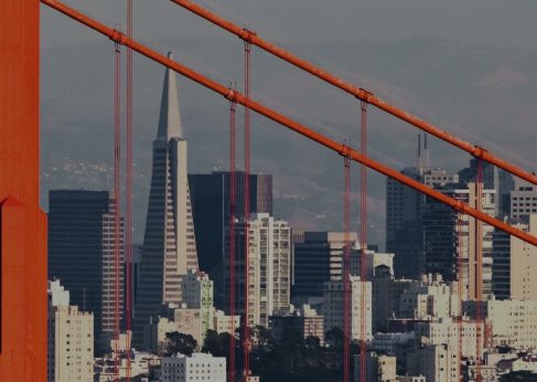 The San Francisco Golden Gate Bridge. San Francisco is one of the cities connected by secure public Wi-Fi by GlobalReach.